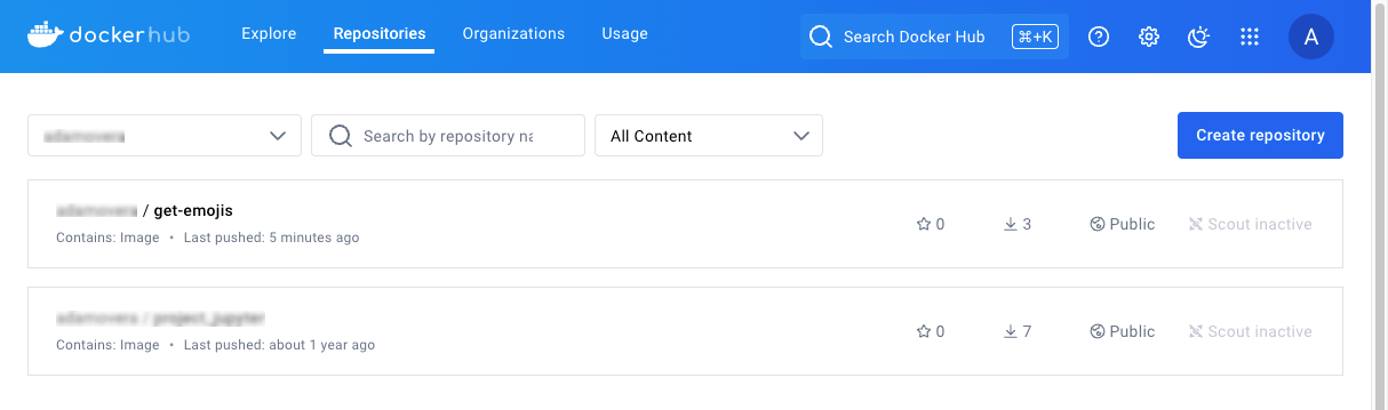 The get-emojis repository on Docker Hub. The get-emojis repository on Docker Hub.