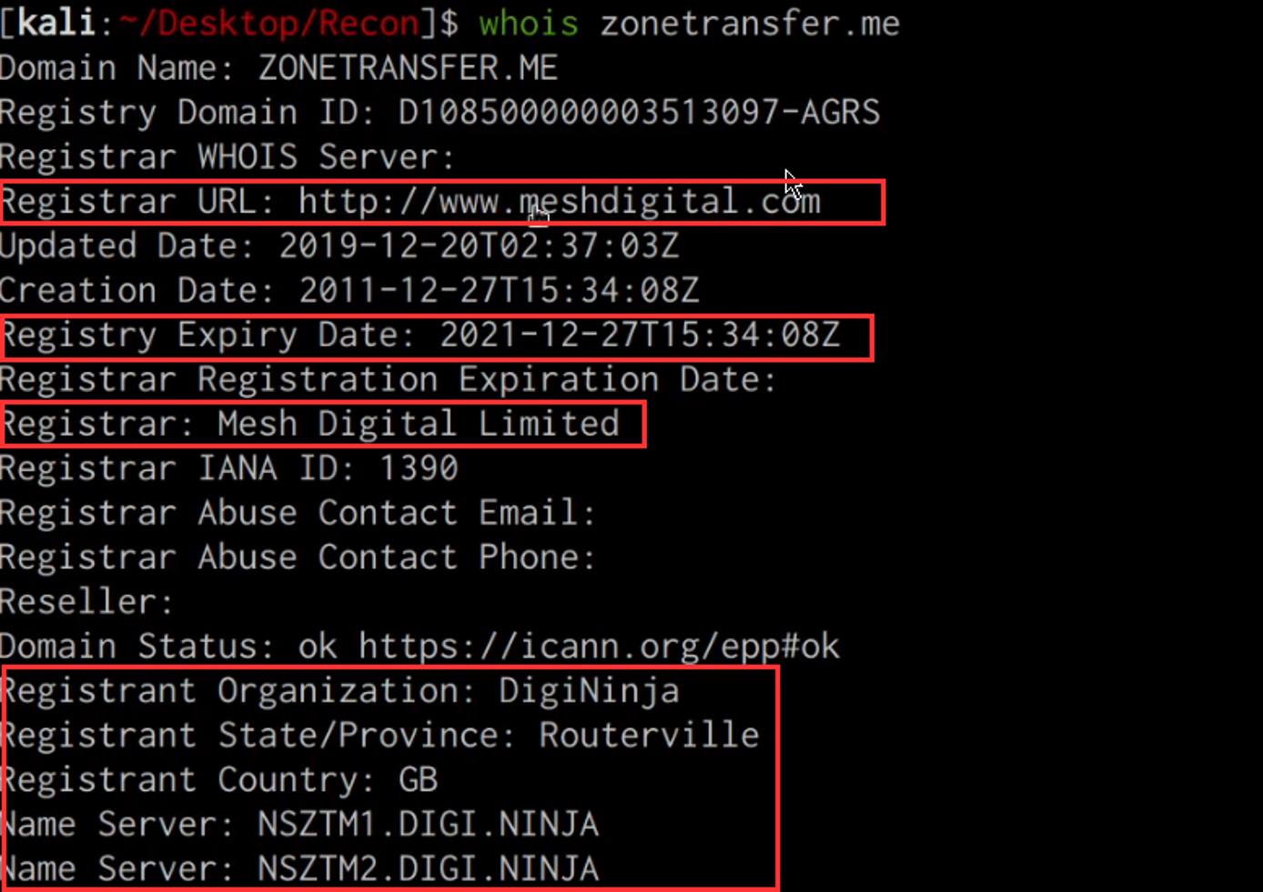 whois utility output whois utility output